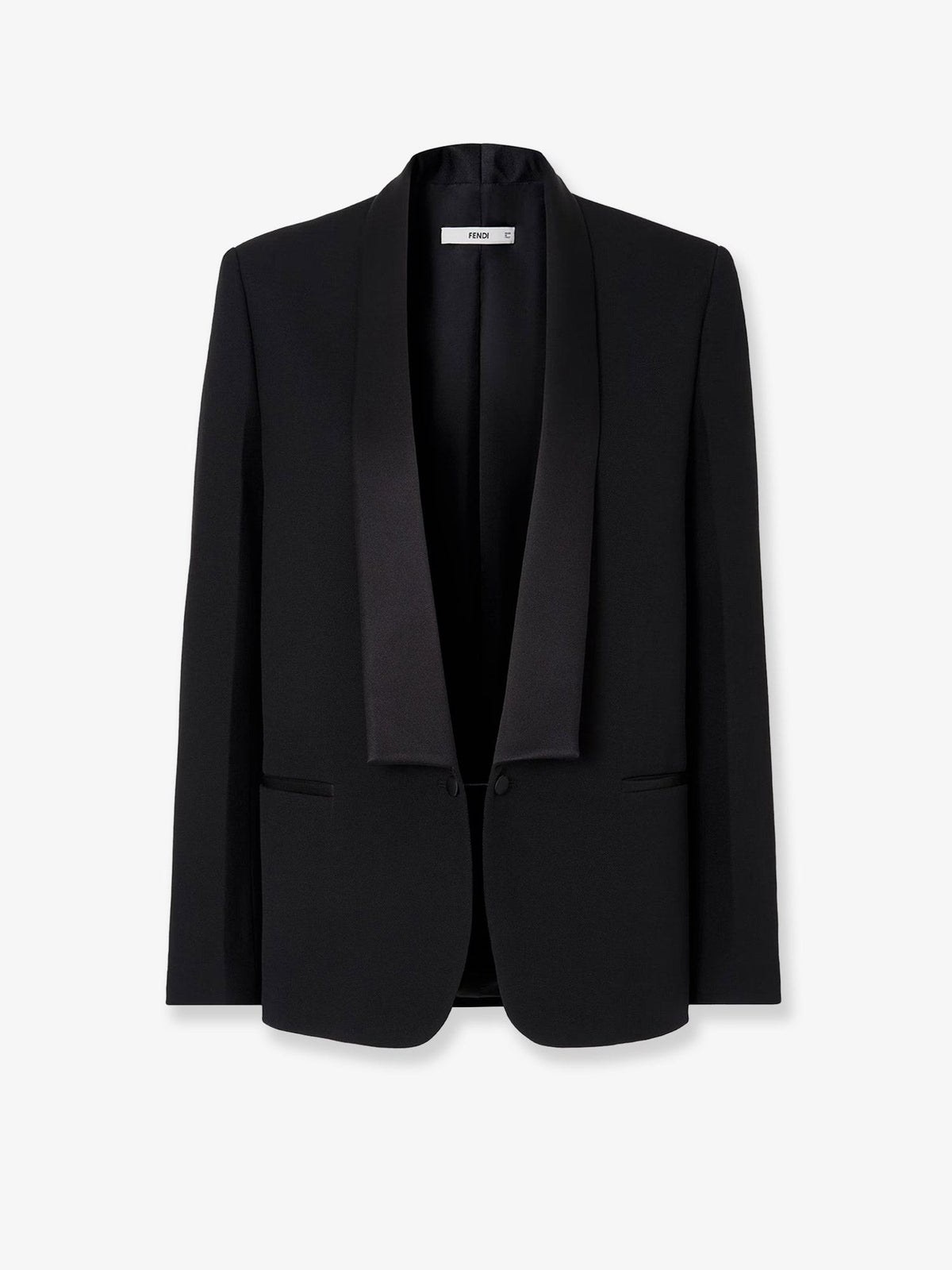Single-breasted virginn wool blazer