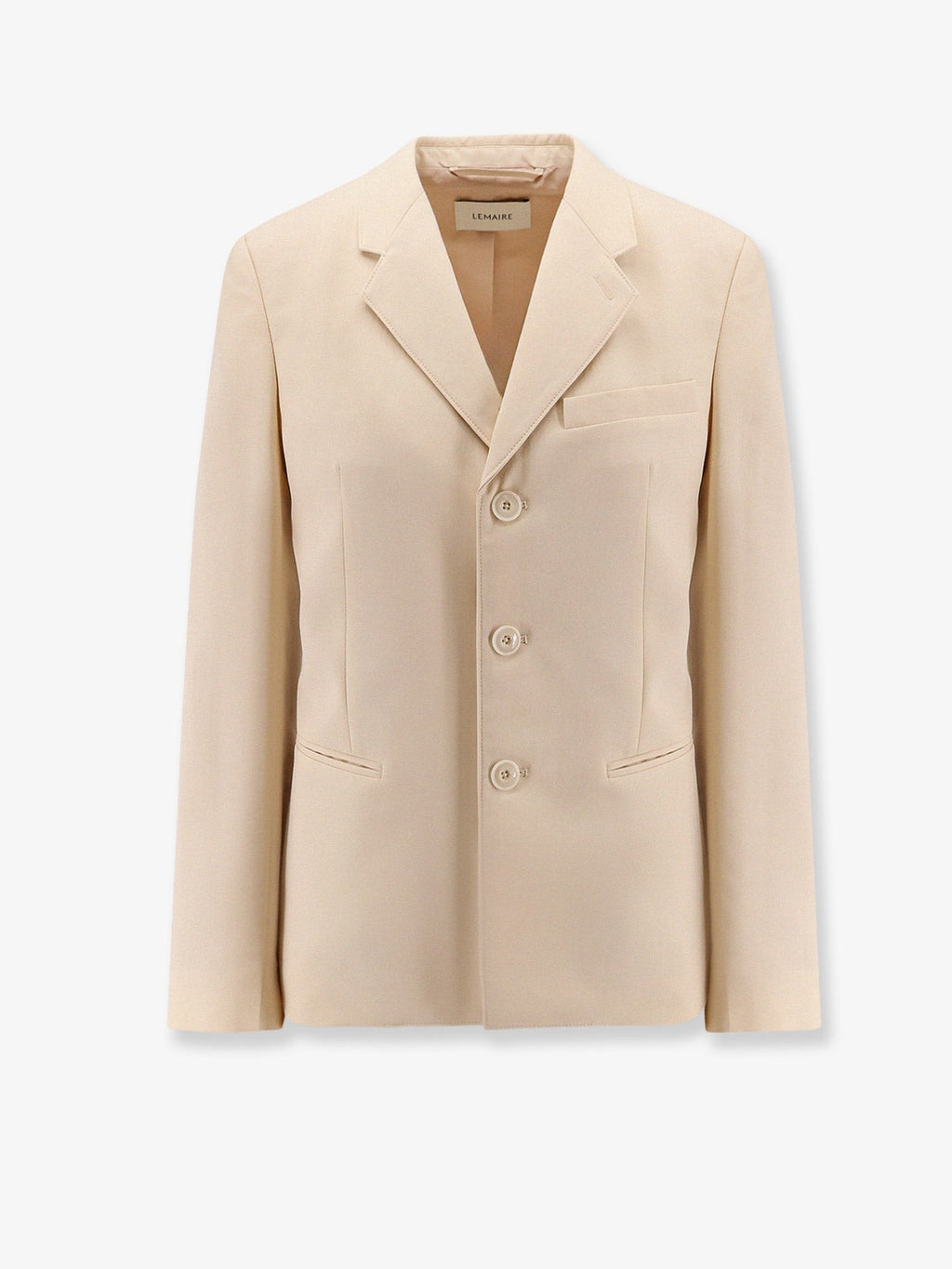 Single-breasted wool and viscose blazer