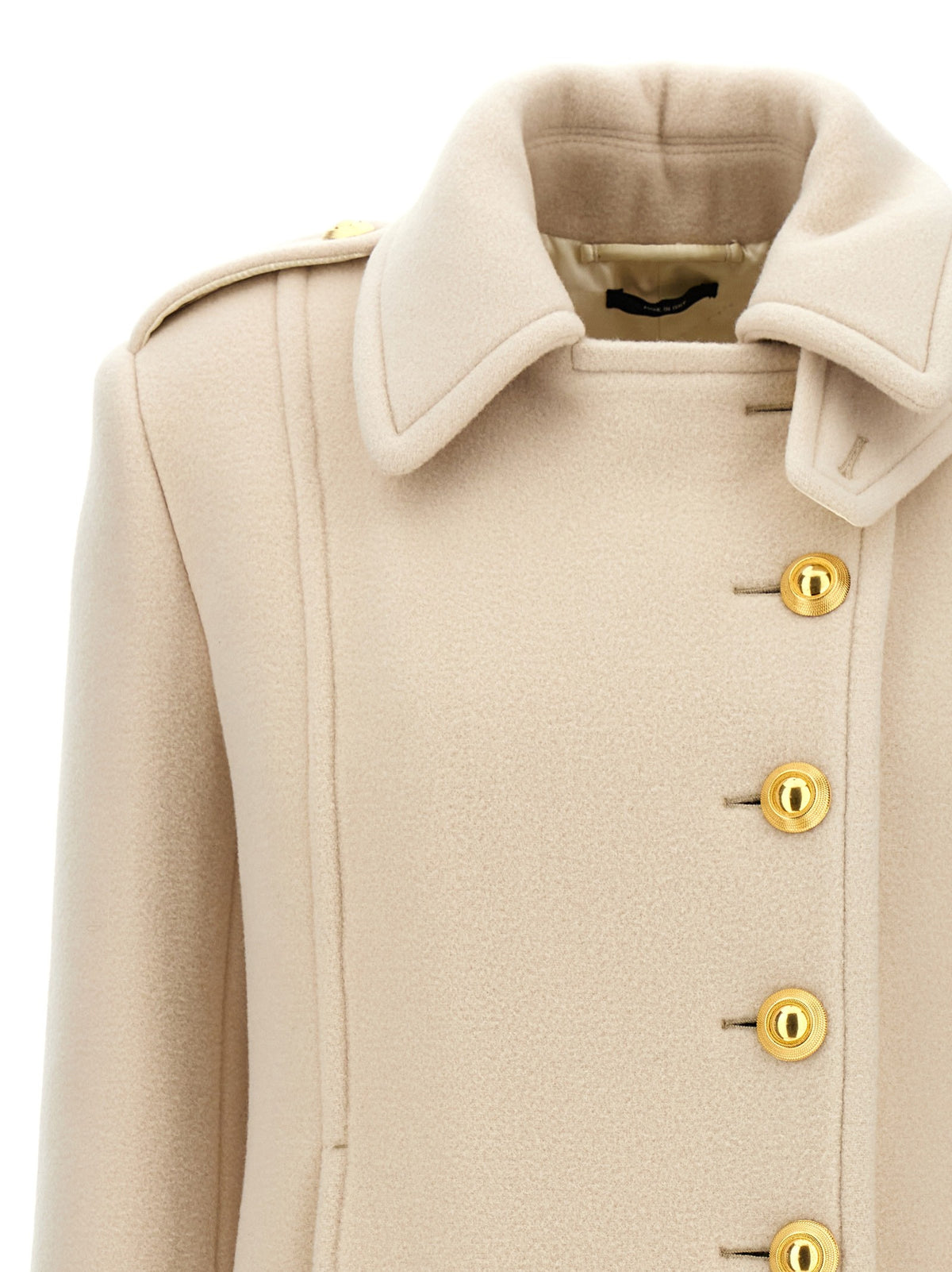 Single-breasted wool coat 3