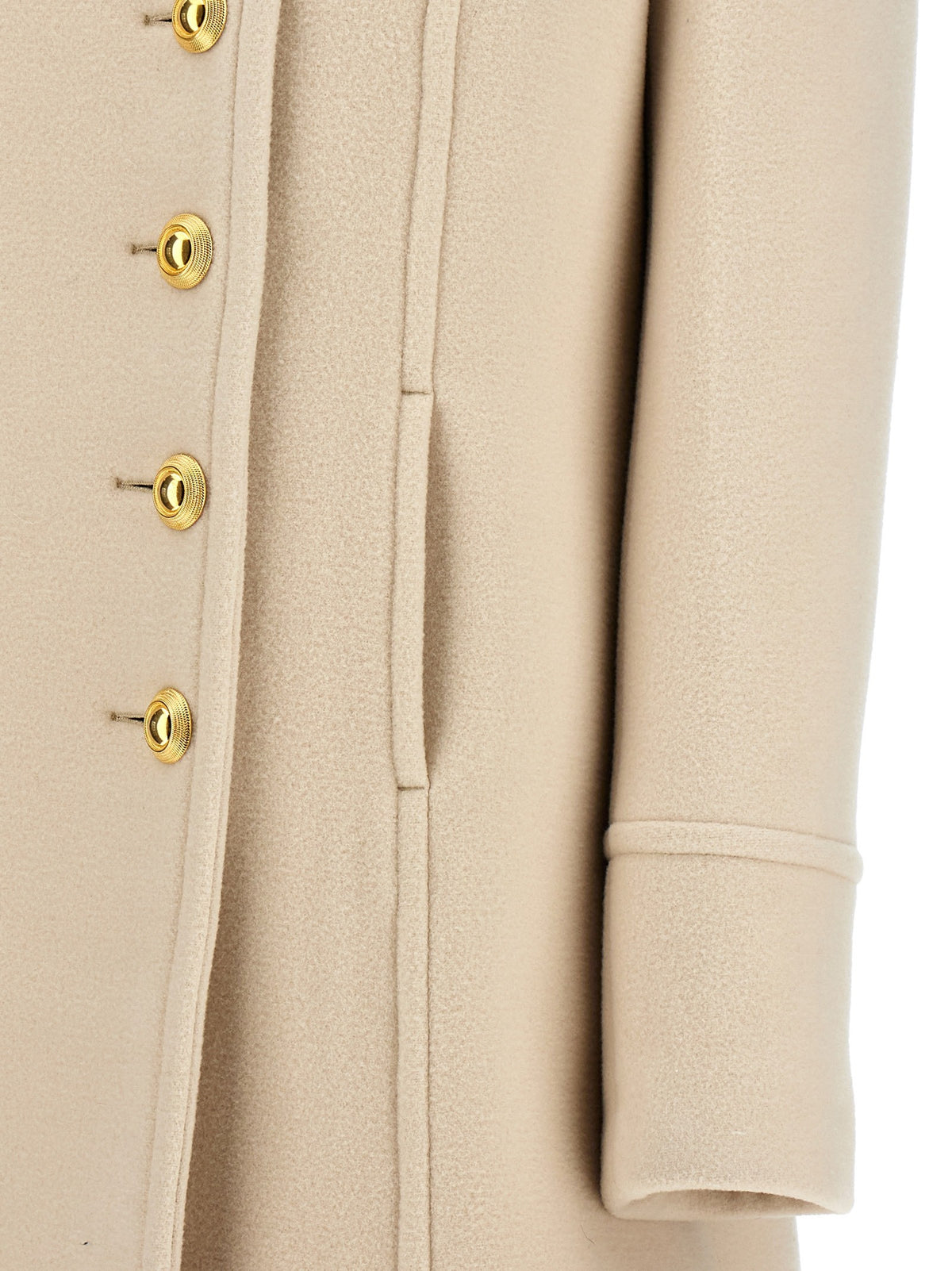 Single-breasted wool coat 4