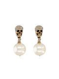 SKULL EARRINGS WITH PAVÉ