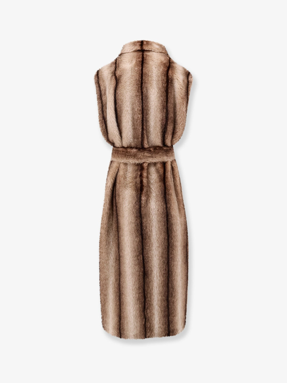 Sleeveless faux fur coat 2