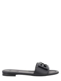 SLIDE "BAGUETTE" IN PELLE NERA