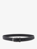 Slim Grained leather belt
