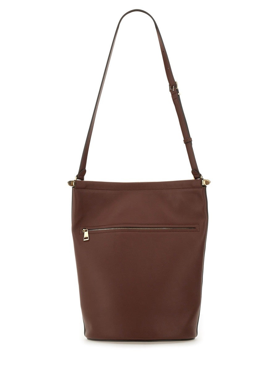 SMALL LEATHER BUCKET BAG 2