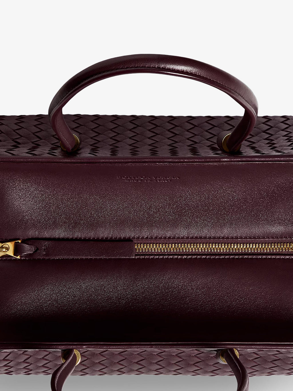 Small leather tote bag with Intrecciato motif 5