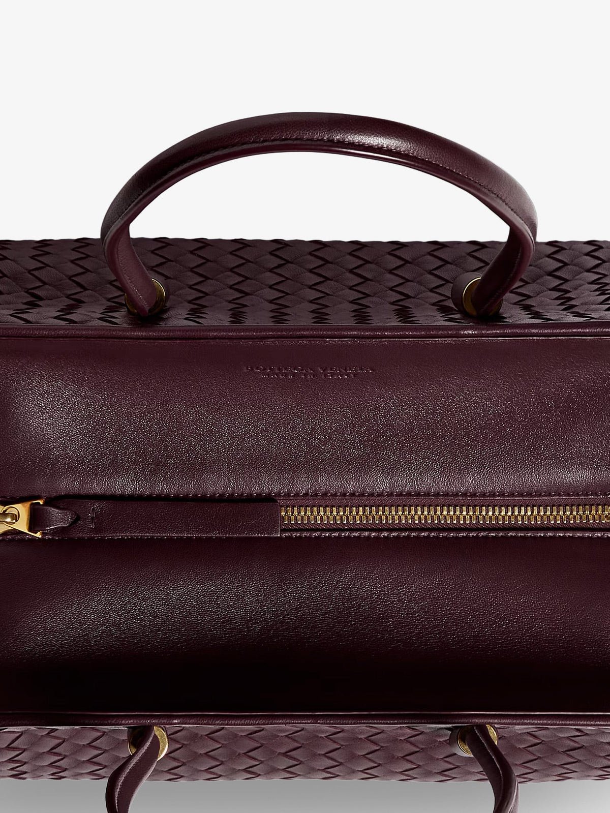 Small leather tote bag with Intrecciato motif 5
