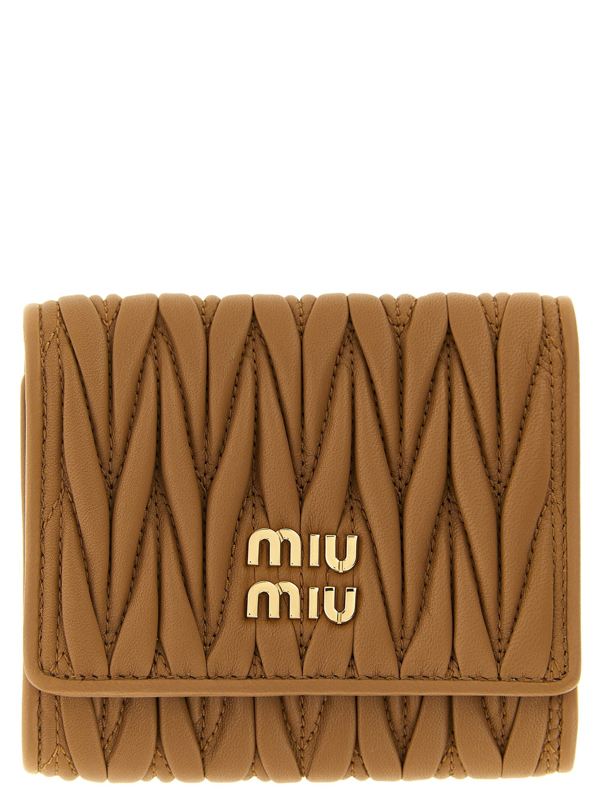 Small matelassé nappa wallet