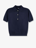 Smmpomposa cotton, silk and cashmere polo shirt