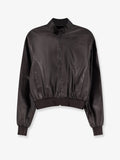 Soft nappa leather bomber jacket