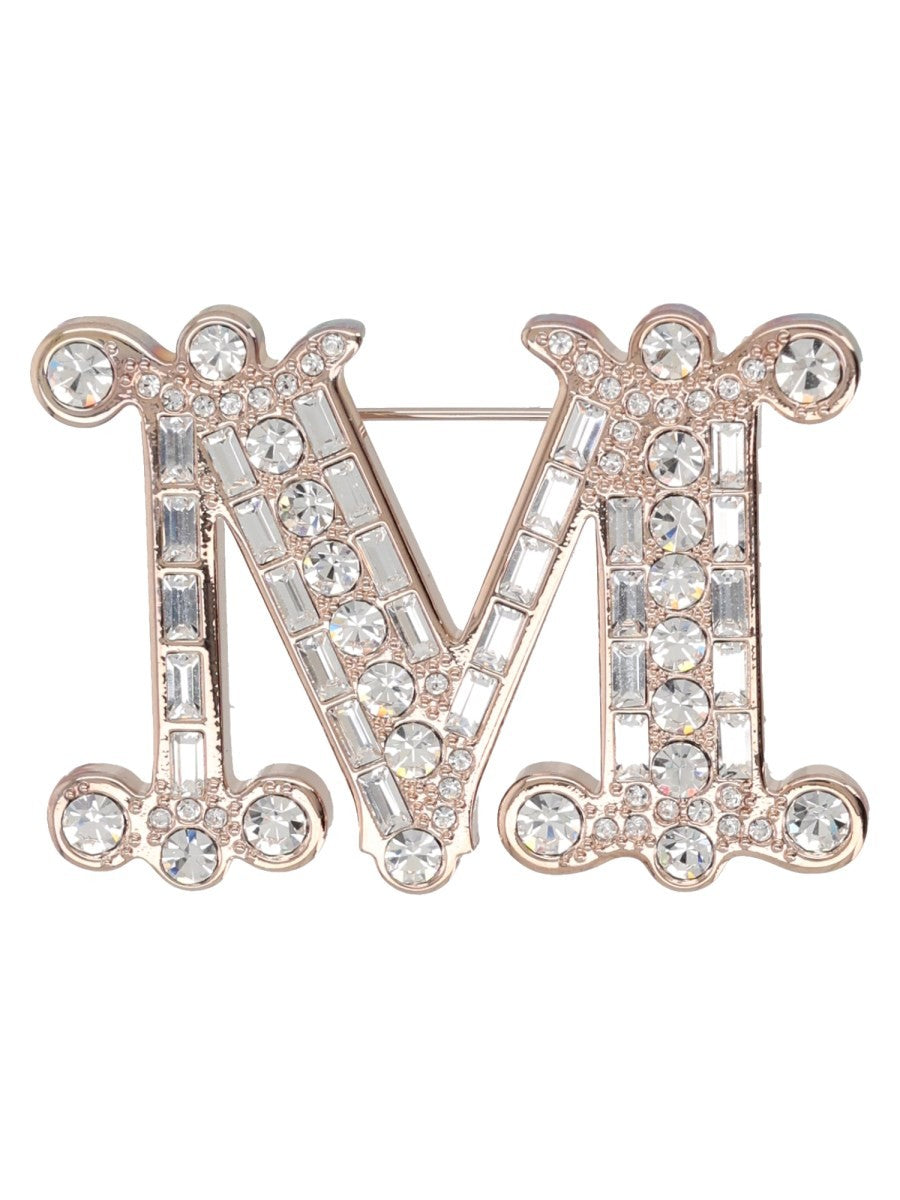 SPILLA MONOGRAM CON CRISTALLI