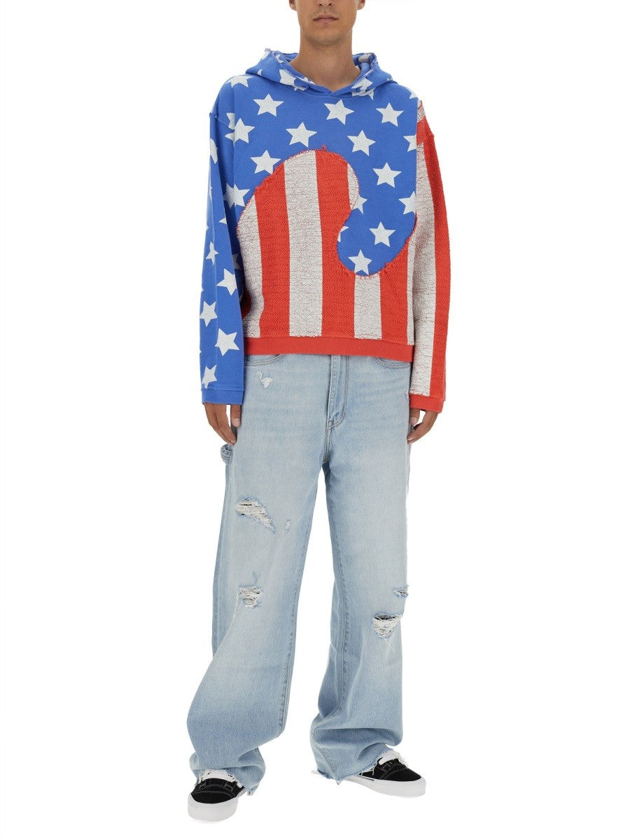 "STARS AND STRIPES SWIRL" SWEATSHIRT 2