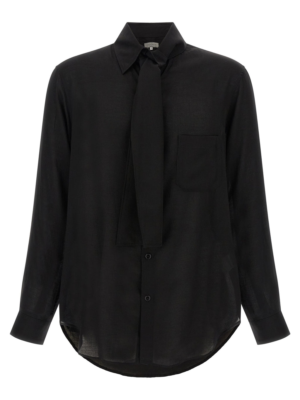 Stole collar shirt