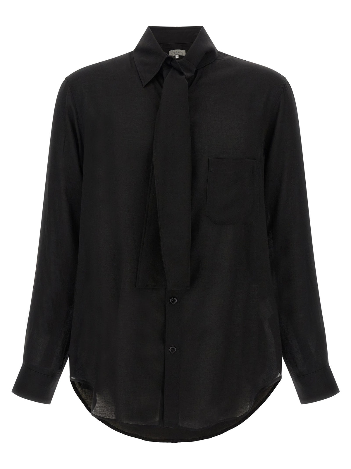 Stole collar shirt