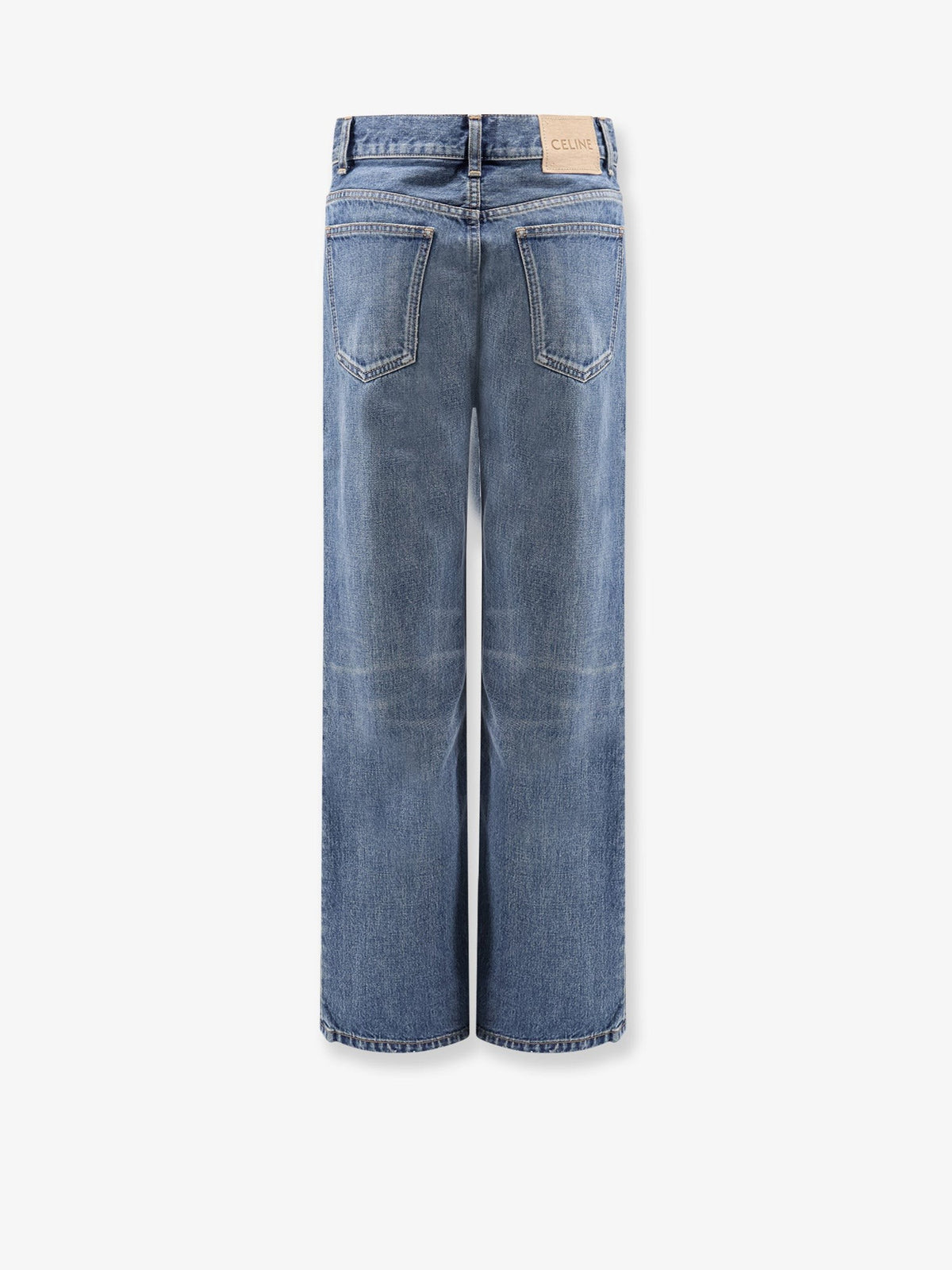 Stone-washed cotton jeans 2