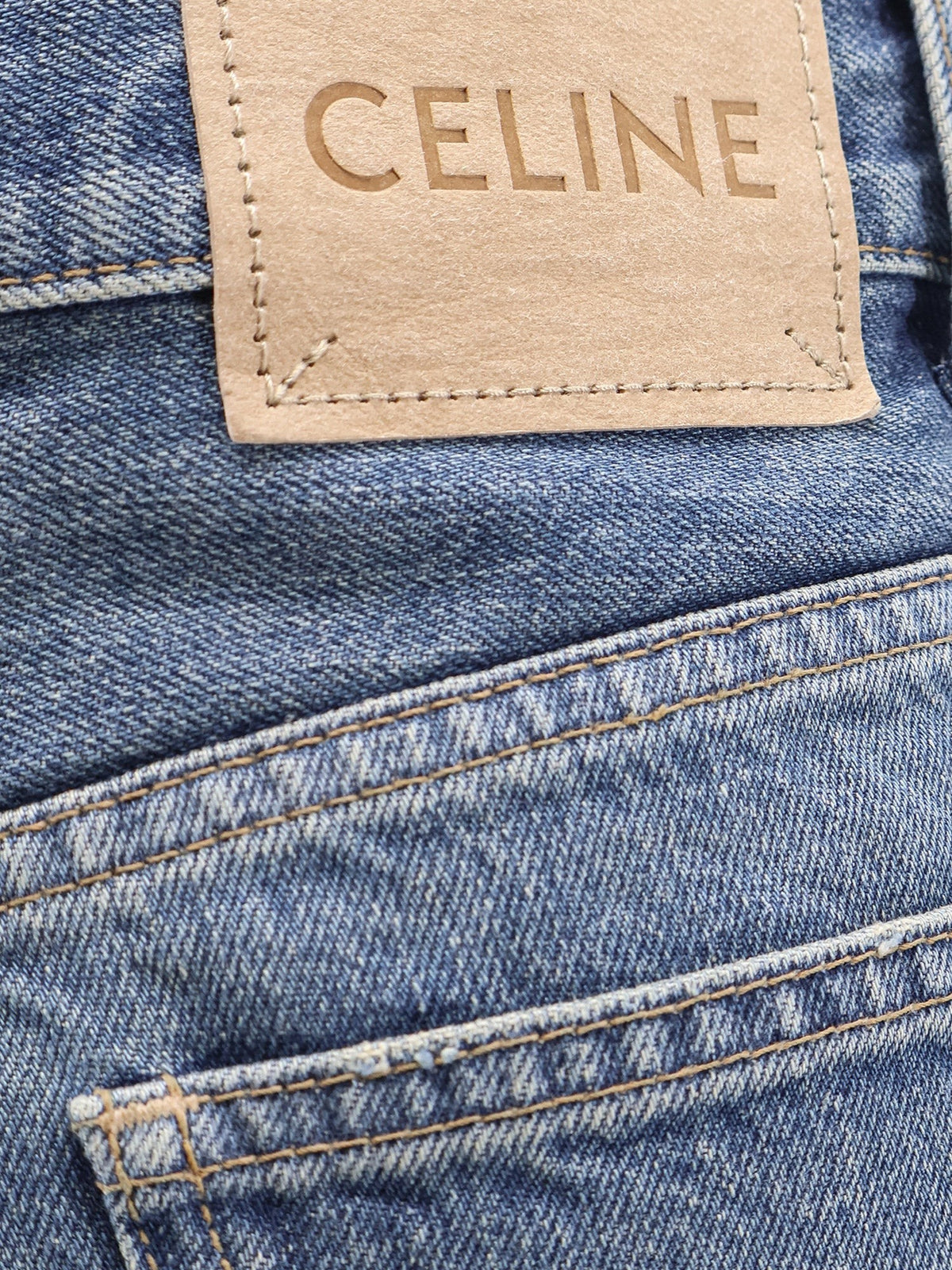 Stone-washed cotton jeans 3
