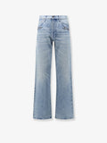 Stonewashed cotton denim jeans