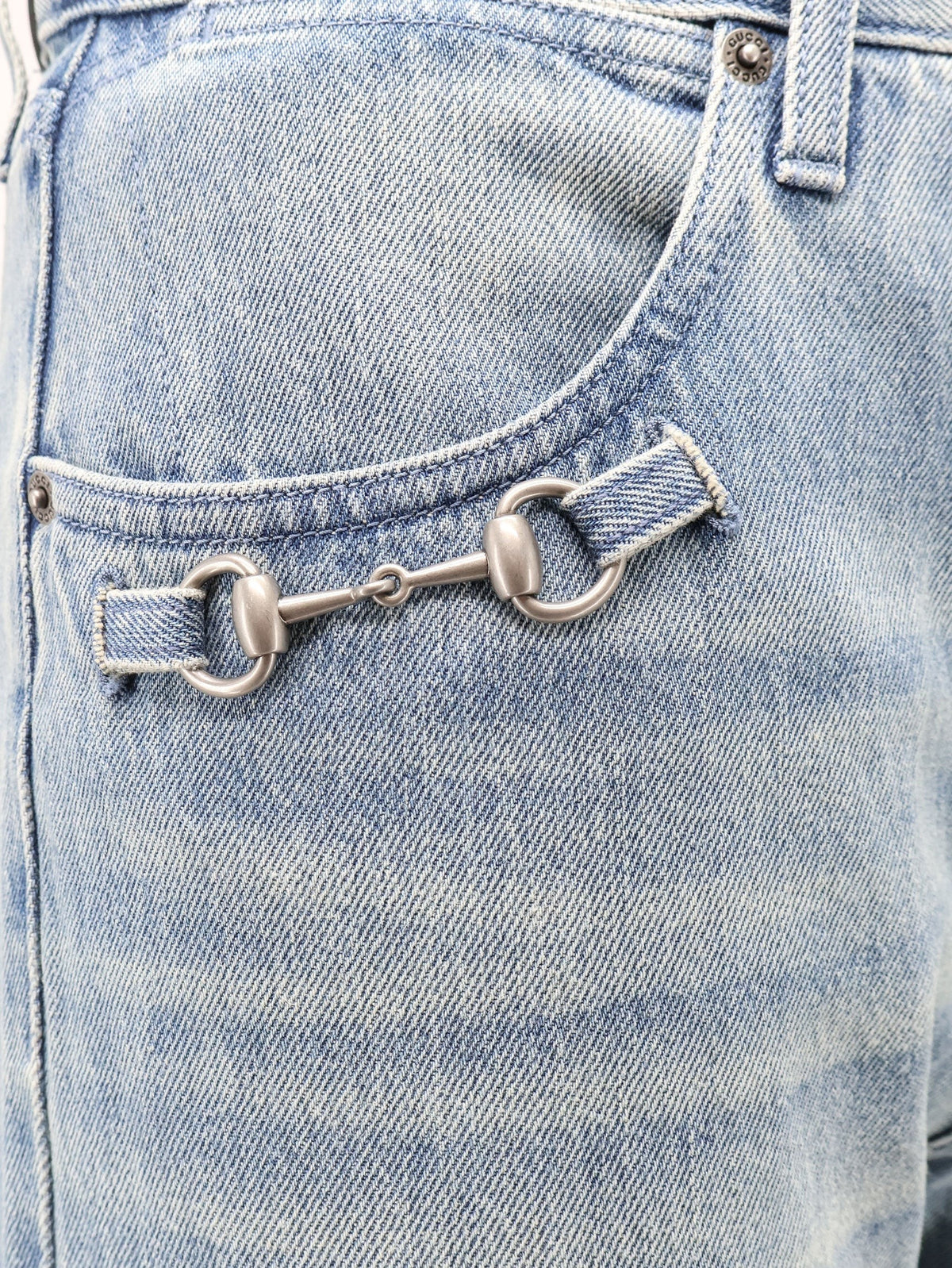 Stonewashed cotton denim jeans 3