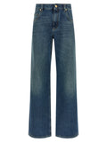 Stonewashed denim jeans