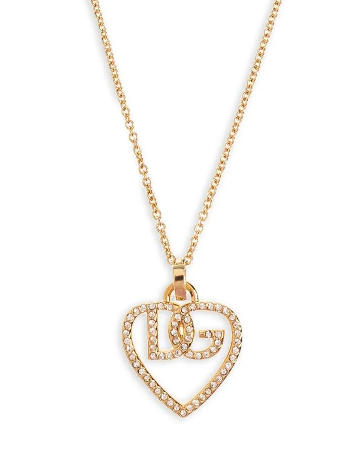 Strass logo necklace 3
