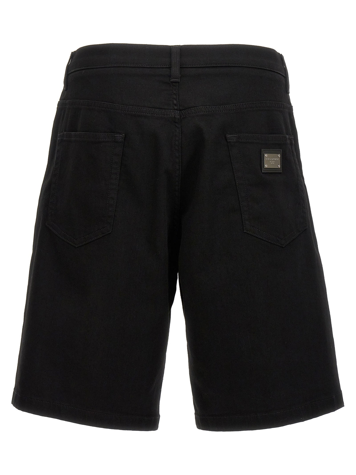 Stretch denim bermuda shorts 2