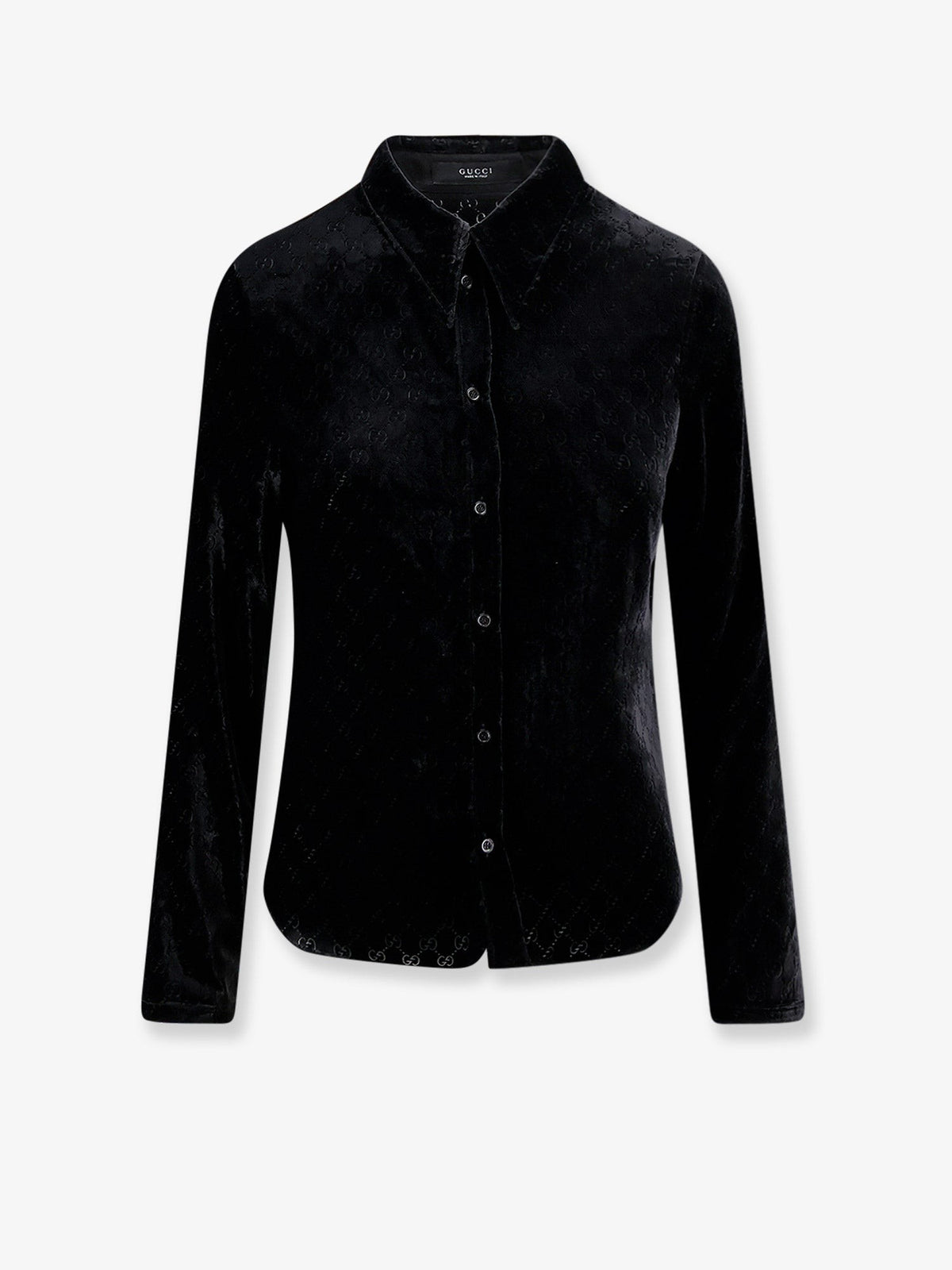 Stretch GG dévoré velvet shirt