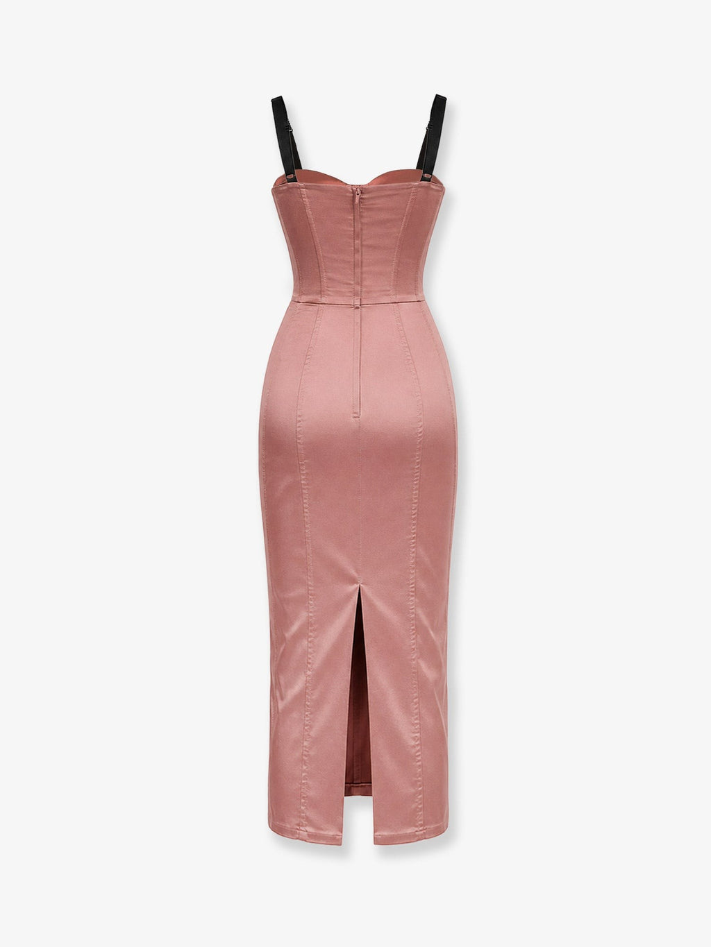 Stretch satin dress 2