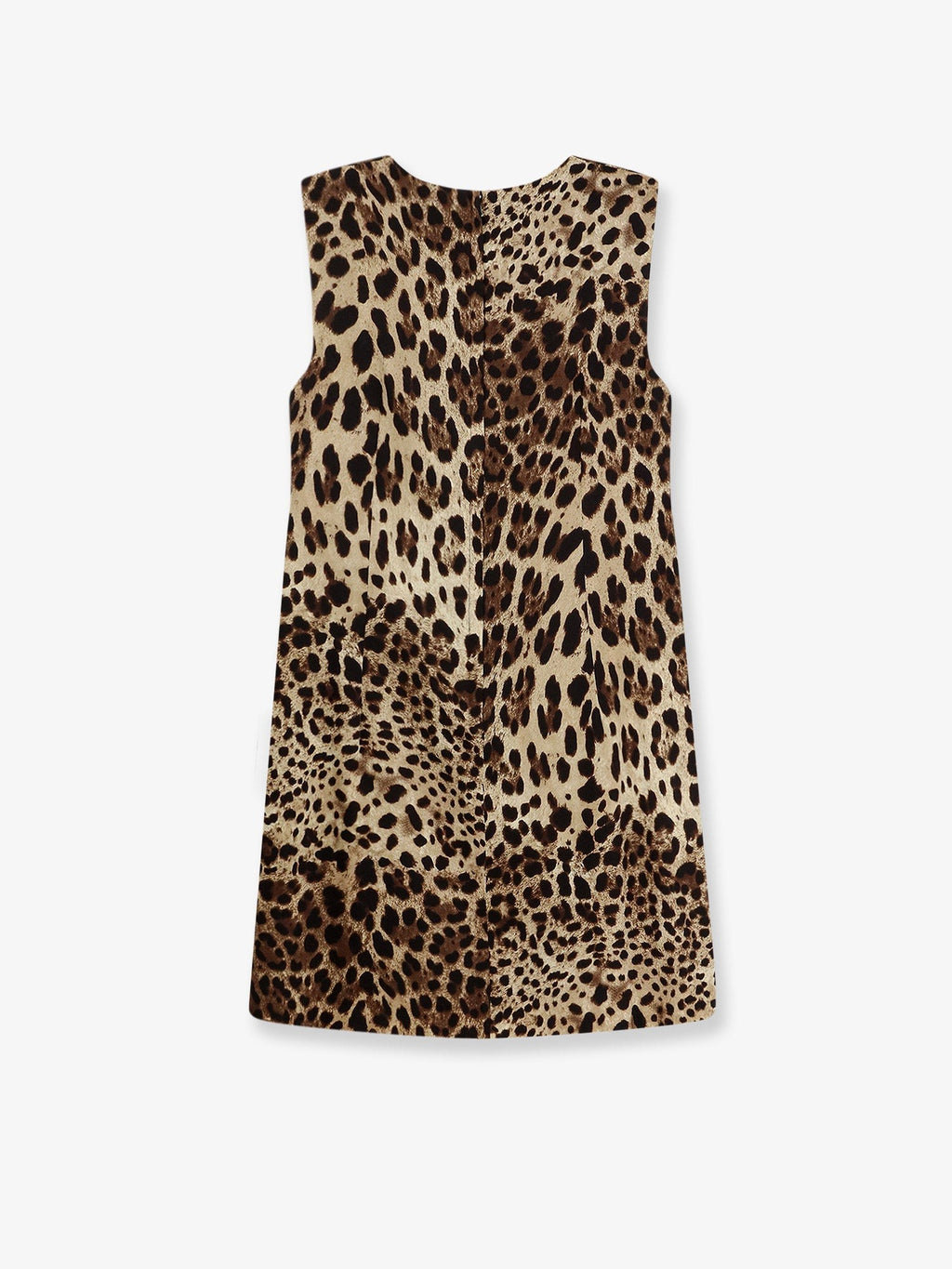 Stretch silk dress with Leopard print 2