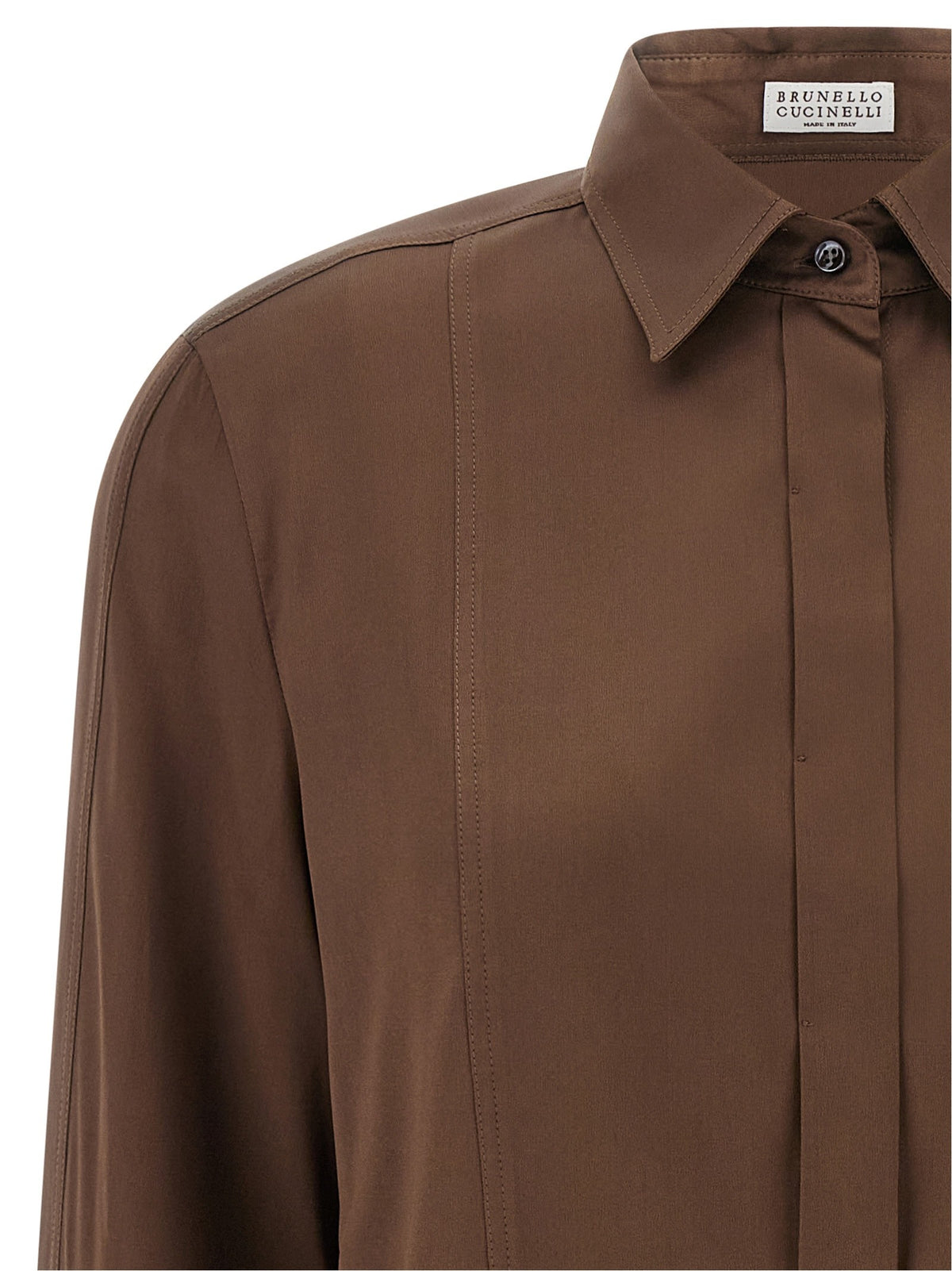 Stretch silk satin shirt 3