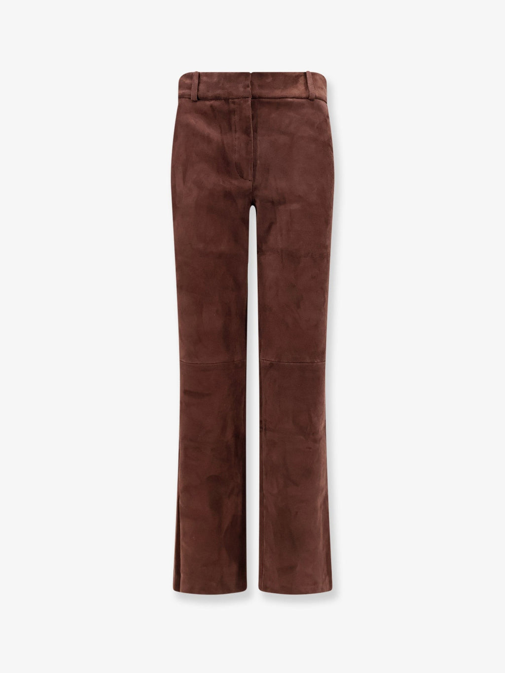 Stretch suede trousers