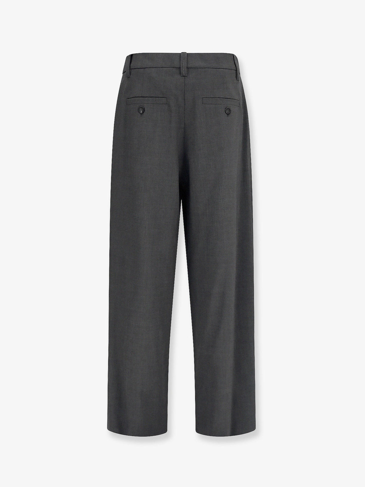 Stretch virgin wool blend trousers with Monili detail 2