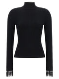 Stretch viscose sweater
