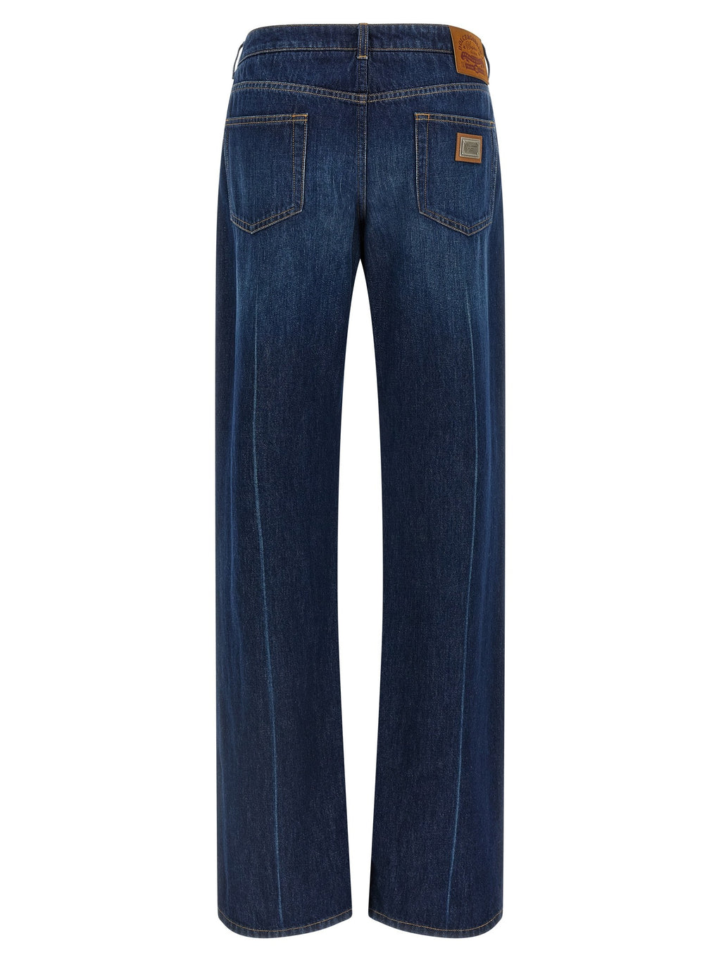 Stretched pleated trompe l'oeil jeans 2