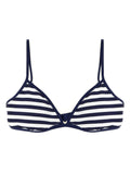 Striped bikini top