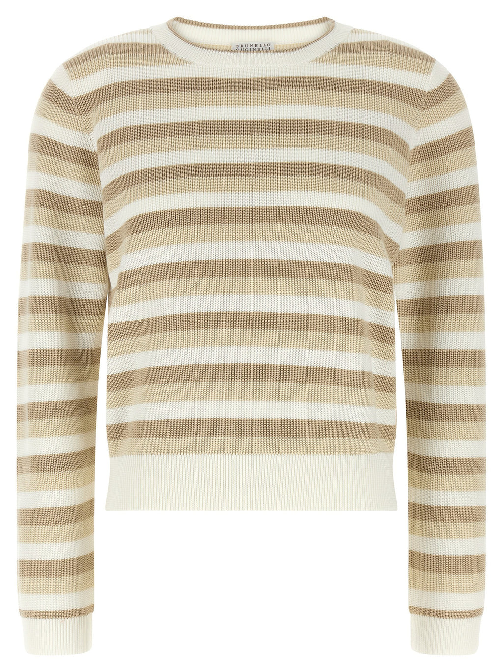Striped cotton sweater