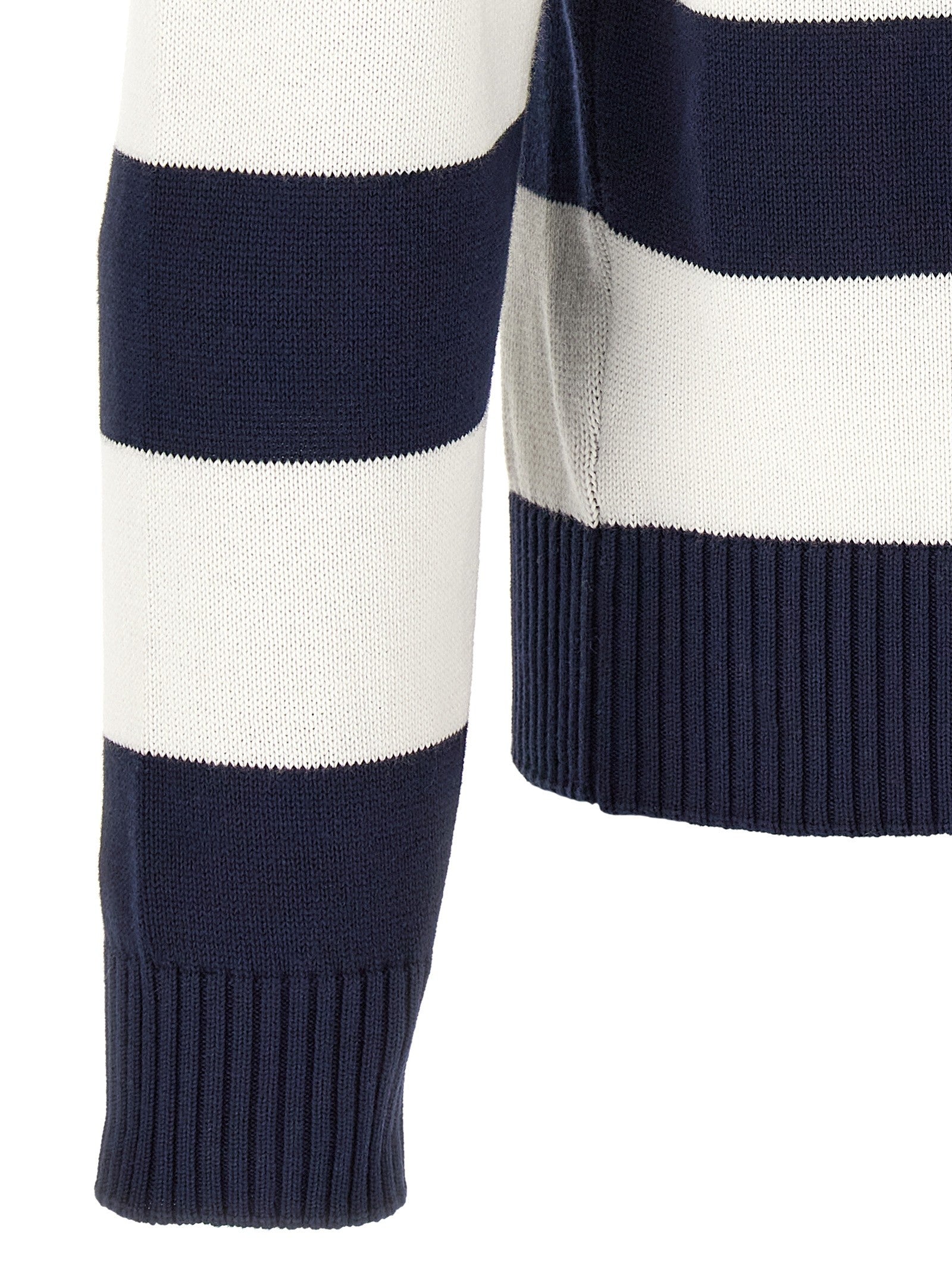 Striped pulover with polo collar 4