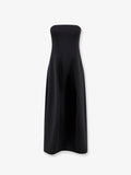 Structured balloon long dress