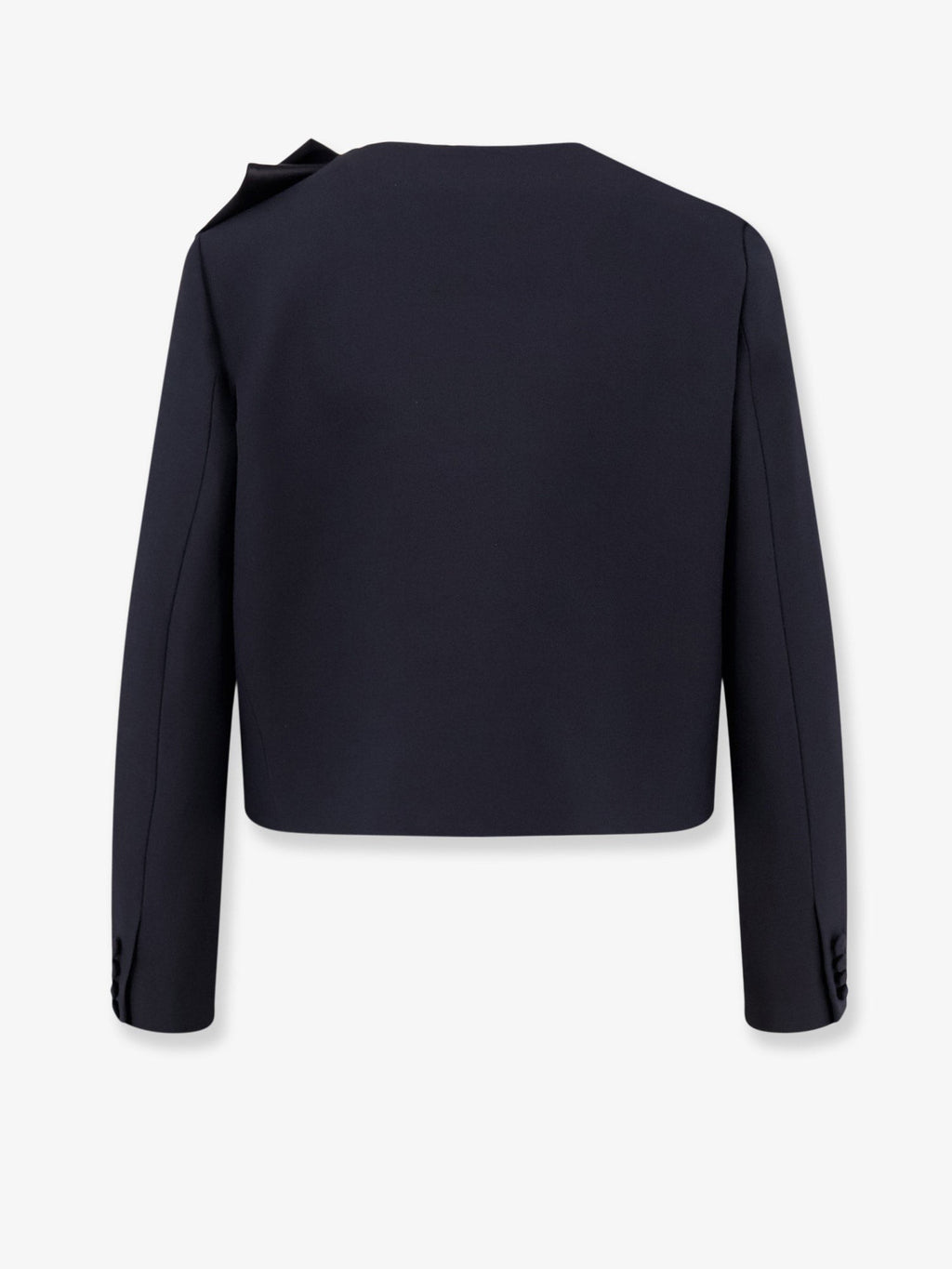 Structured wool and silk tailored blazer 2