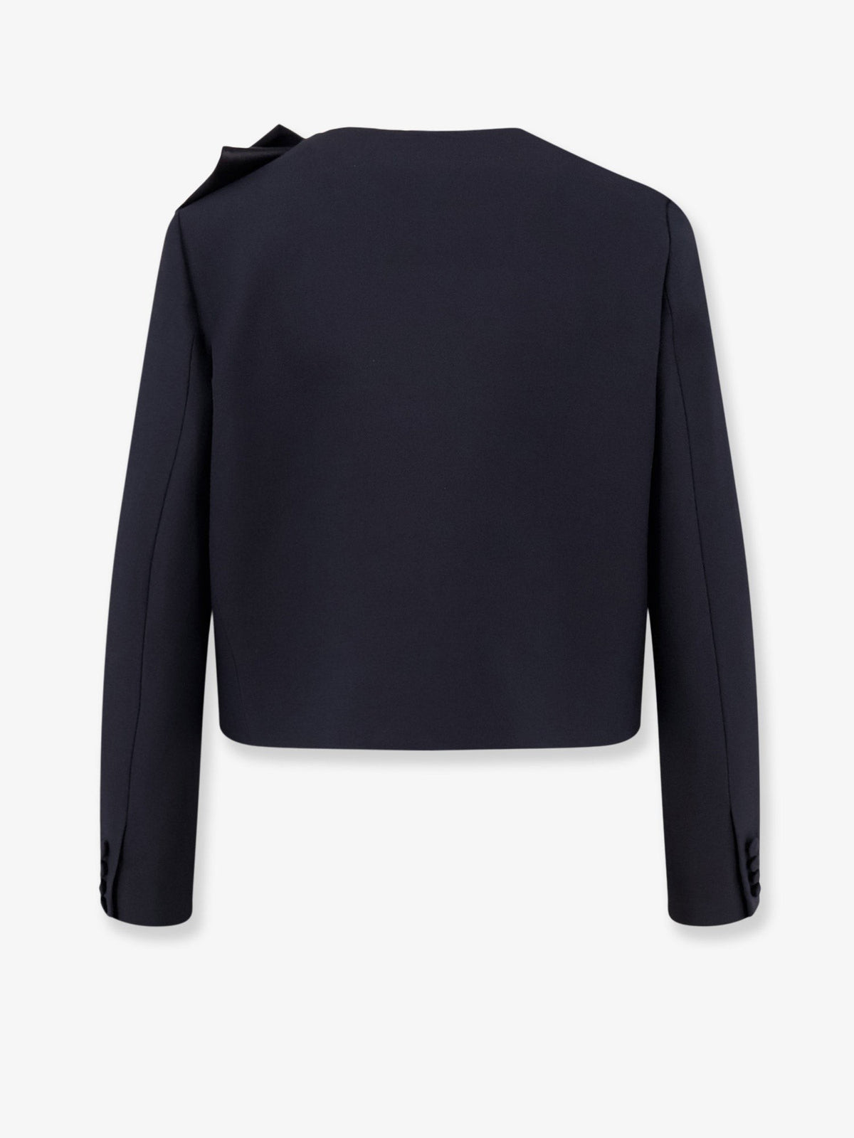 Structured wool and silk tailored blazer 2