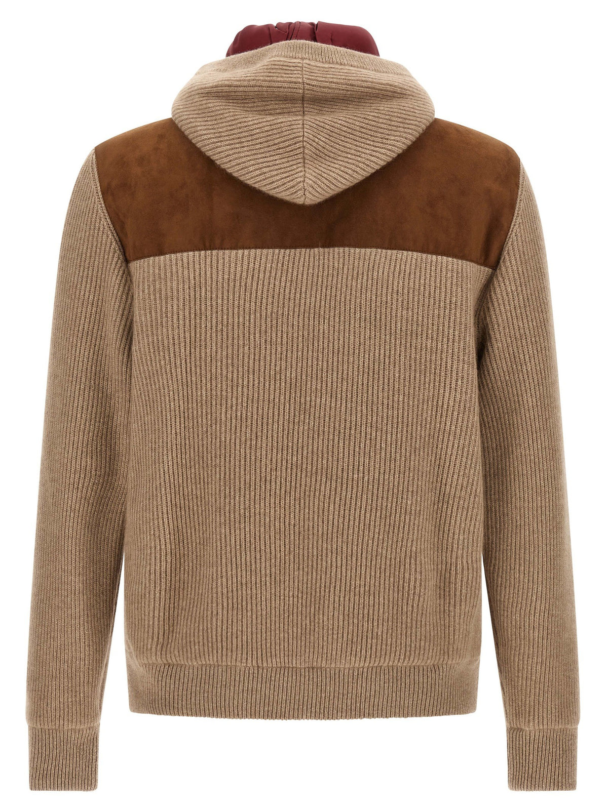 Suede and cashmere bomber jacket 2