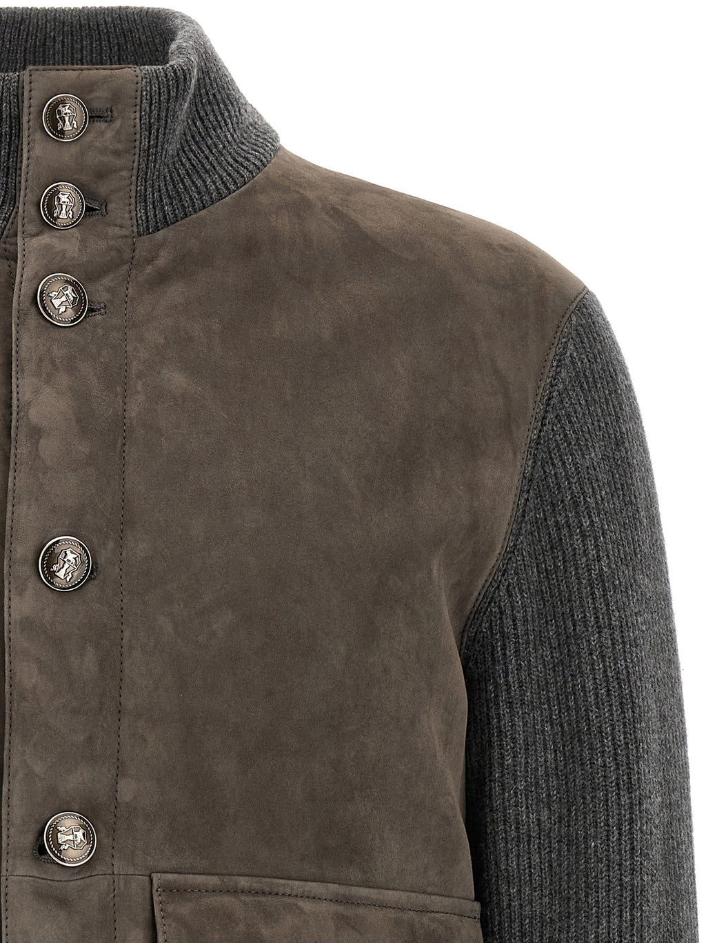 Suede and wool jacket 3