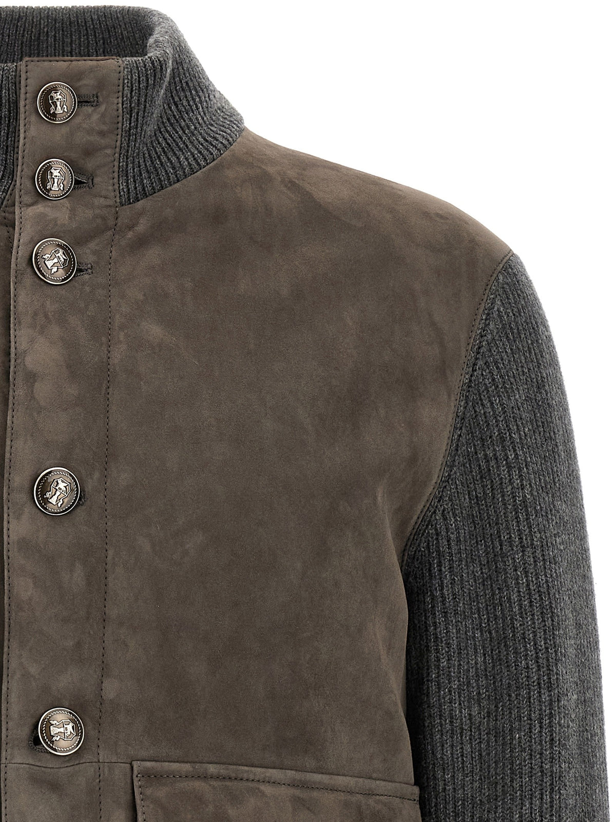 Suede and wool jacket 3