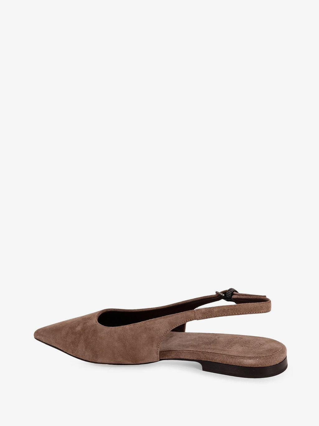 Suede ballerinas with side Monili detail 3