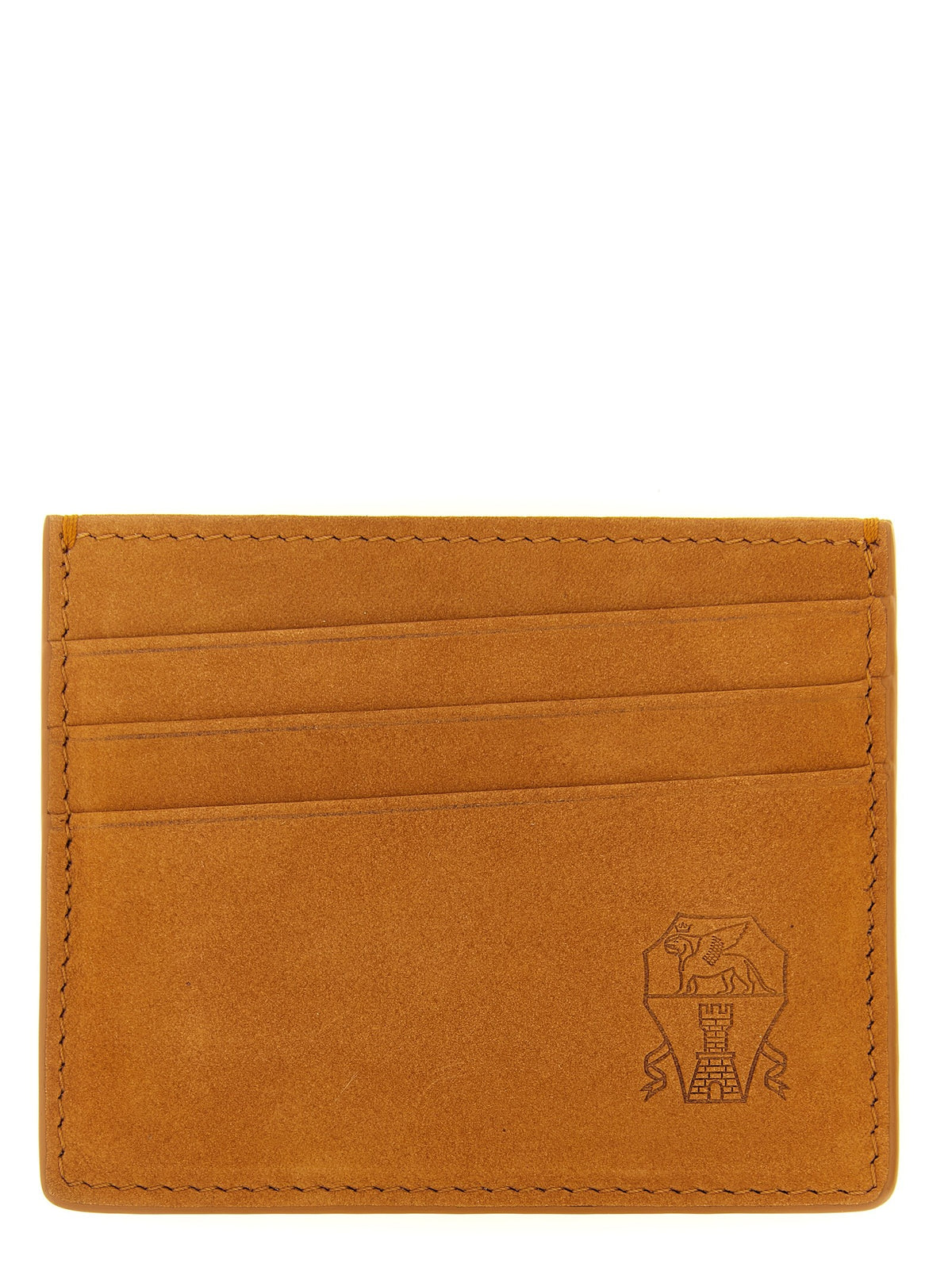 Suede card holder