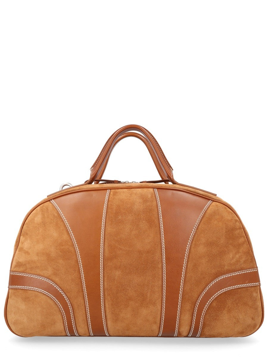 SUEDE DUFFLE BAG
