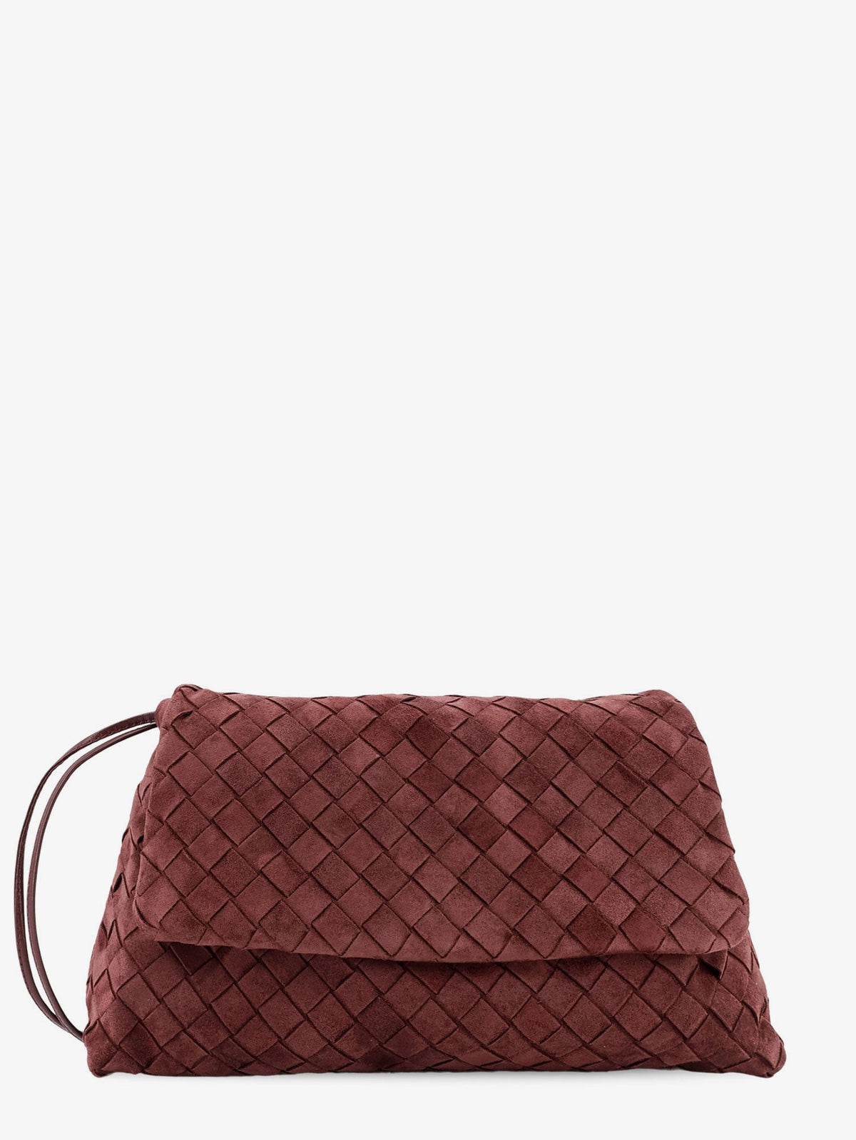 Suede Giorno crossbody bag with Intrecciato motif