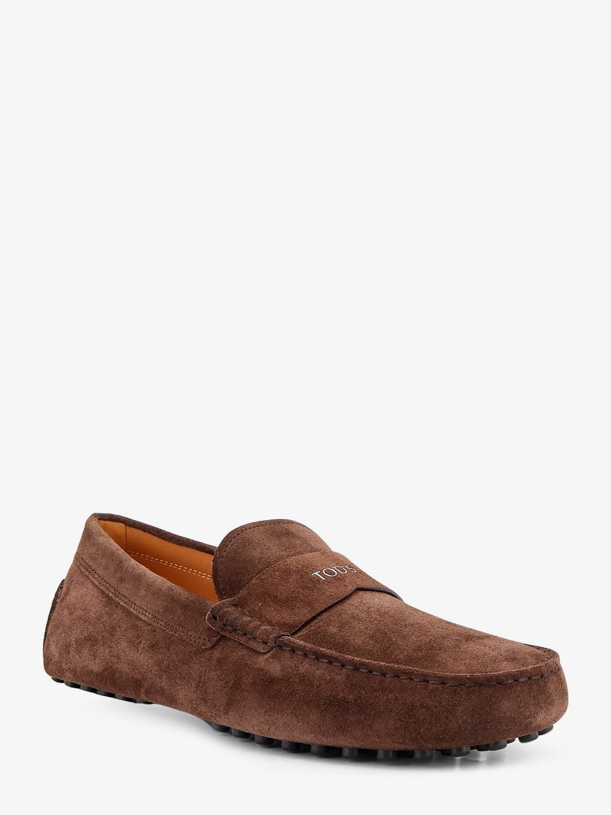 Suede loafers with Gommini detail on the back 2