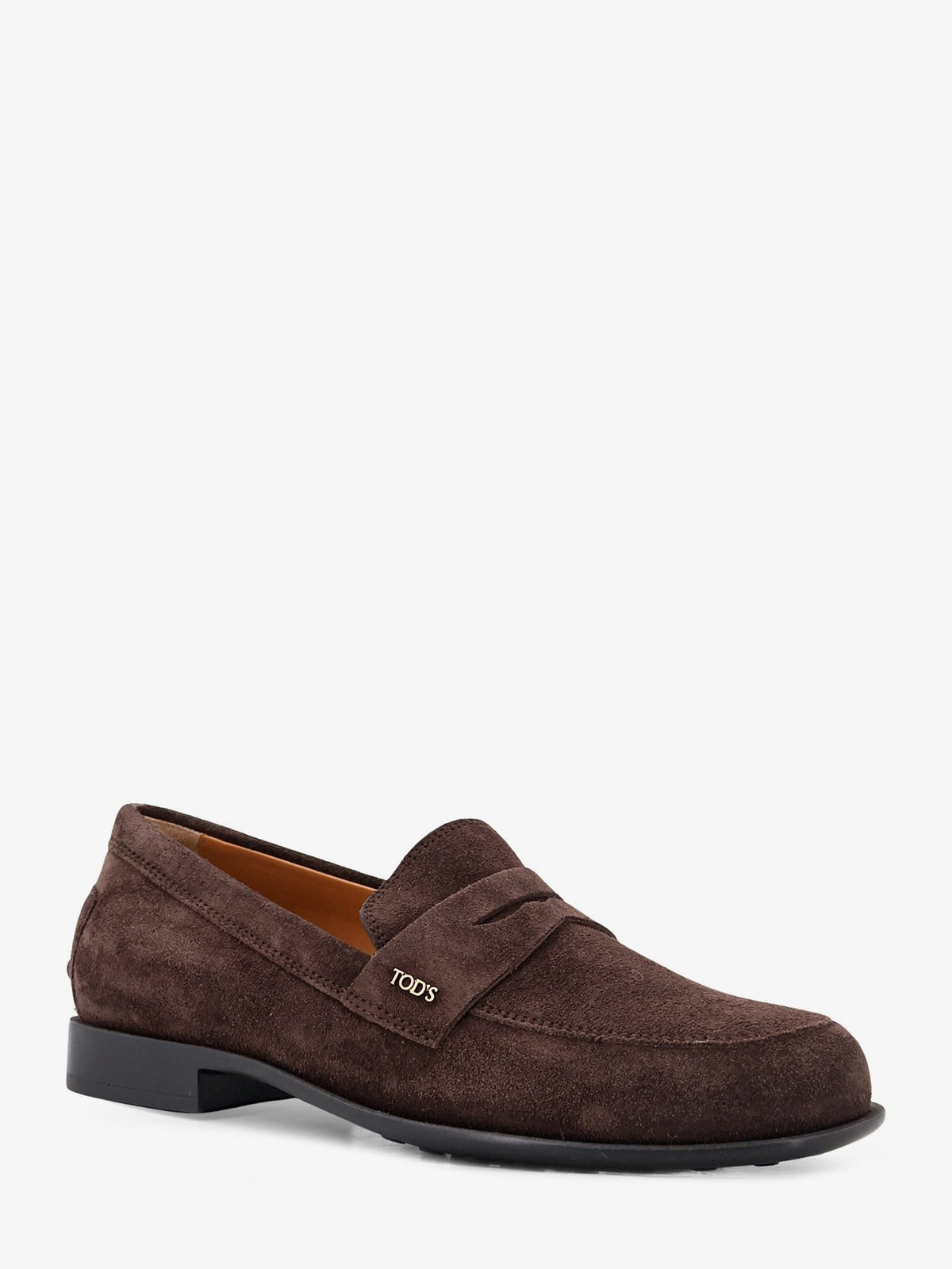 Suede loafers with side logo 2