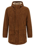 Suede parka