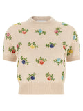 Sweater with beads embroidery